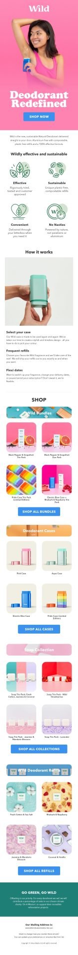 Wild Email Marketing Design